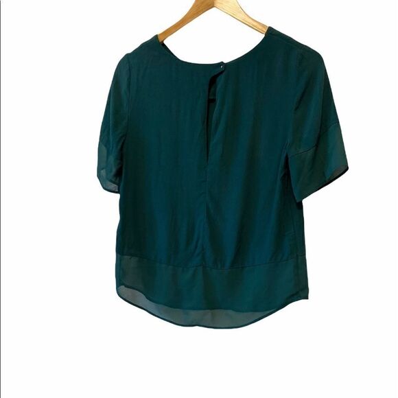 REITMANS Teal Light Scoop Neck 3/4 Sleeve Top XS - Picture 3 of 8